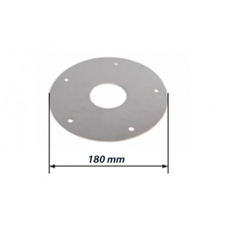 Contre plaque de renfort inox pour montage des platines basses rondes Contre plaque de renfort inox pour montage des platines basses rondes