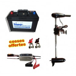 Pack moteurs Pack moteur Rhino 54 lbs + batterie 120 ah et chargeur cteck