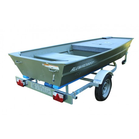 FF1236 Alumacraft + plateforme avant + remorque CBS B 0340 grandes roues FF1236 Alumacraft + plateforme avant + remorque CBS B 0340 grandes roues