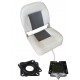 Fauteuil Pike'n bass gris + platine pivotante + clip amovible