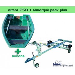 Pack Armor barque Armor 250 + remorque pack plus