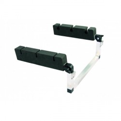  Porte cannes float tube inclinable alu / mousse