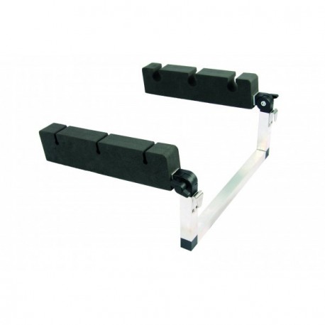 Porte cannes float tube inclinable alu / mousse
