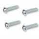 Pack de 4 Vis têtes rondes bombées 6x16