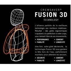 Gilet de sauvetage CREWFIT 165N Sport - MANUEL sans harnais - Bleu marine