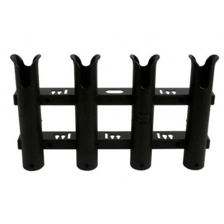 Porte-Canne ouvert PVC - 4 Tubes Noir