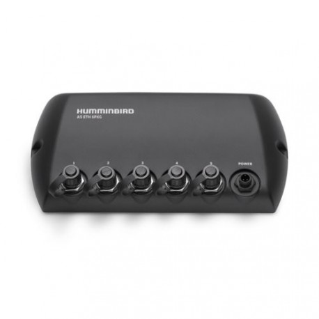 Hub 5 ports pour mise réseau des combinés Humminbird (ETH-5PXG)