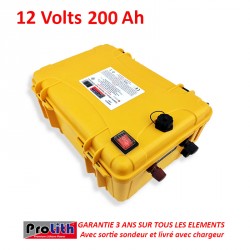 Batteries Lithium BATTERIE PROLITH PLPR 12 VOLTS 200 AH