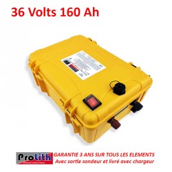 Batteries Lithium Batterie PROLITH PLPR 36 VOLTS 160 Ah avec sortie sondeur.