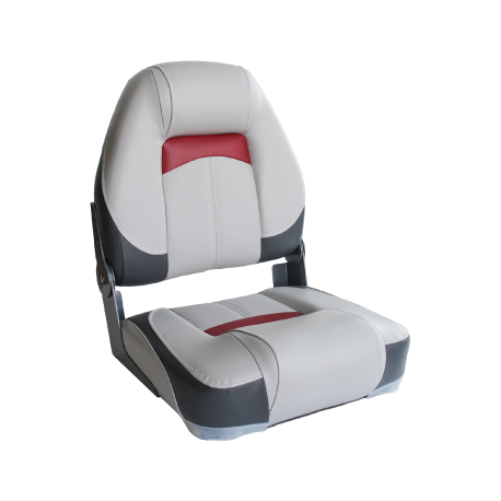 Fauteuil Kimple rouge et gris