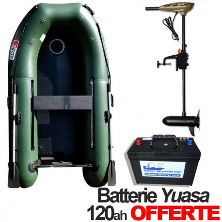 Pack SEVEN BASS 180 moteur Rhino Cobold 24 v et batterie 80 ah