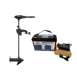 Pack moteurs Pack Minn Kota Endura C2 V2 50 Lbs - Arbre 91 cm - 12V + Batterie Lithium LiFePO4 12.8V 100Ah + Chargeur