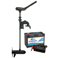 Pack moteurs Pack Minn Kota TRAXXIS 80 - 107 cm - 80 Lbs - 24V - + Batterie Lithium 24V 100Ah + Chargeur 10A