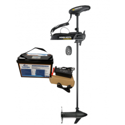 Pack moteurs Pack Minn Kota POWERDRIVE 55 GPS/SPOTLOCK - 55 Lbs - 12V - Arbre 137 cm + Batterie Lithium LiFePO4 12.8V 100Ah + Chargeur
