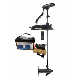 Pack moteurs Pack Minn Kota TERROVA 55 GPS - 55 Lbs - 12V - Arbre 137 cm - Sans pédale + Batterie Lithium LiFePO4 12.8V 100Ah + Chargeur