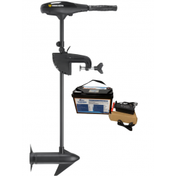 Pack moteurs Pack Minn Kota Endura MAX 55 - 55 Lbs - 12V - Arbre 107 cm + Batterie Lithium LiFePO4 12.8V 100Ah + Chargeur