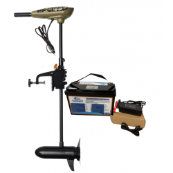 Moteurs Savage Gear / Prologic Pack Moteur Electrique Savage Gear Thruster SW 12V - 55lbs batterie Yuasa 120 ah