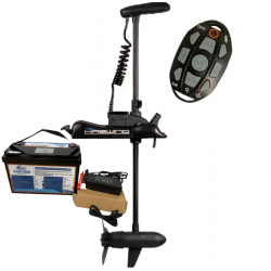 Pack moteurs Pack HASWING CAYMAN-B 55 GPS&nbsp;-&nbsp;55 Lbs&nbsp;-&nbsp;Arbre 137 cm + Batterie Lithium LiFePO4 12.8V 100Ah + Chargeur