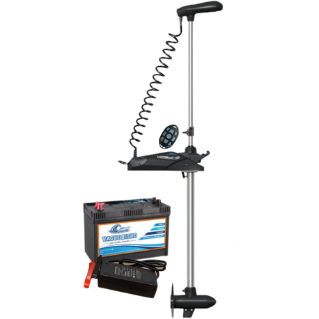 Pack Moteur Electrique Savage Gear Thruster SW 12V - 55lbs batterie Yuasa 120 ah