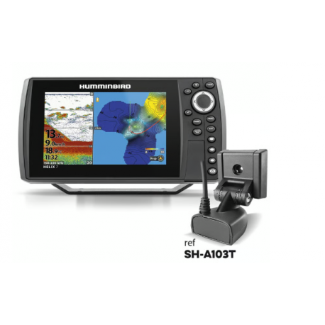 Combiné HELIX 7G3 CHIRP MEGA DI, sonde TA et T°